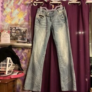 Almost famous like new ladies vintage flare leg jeans